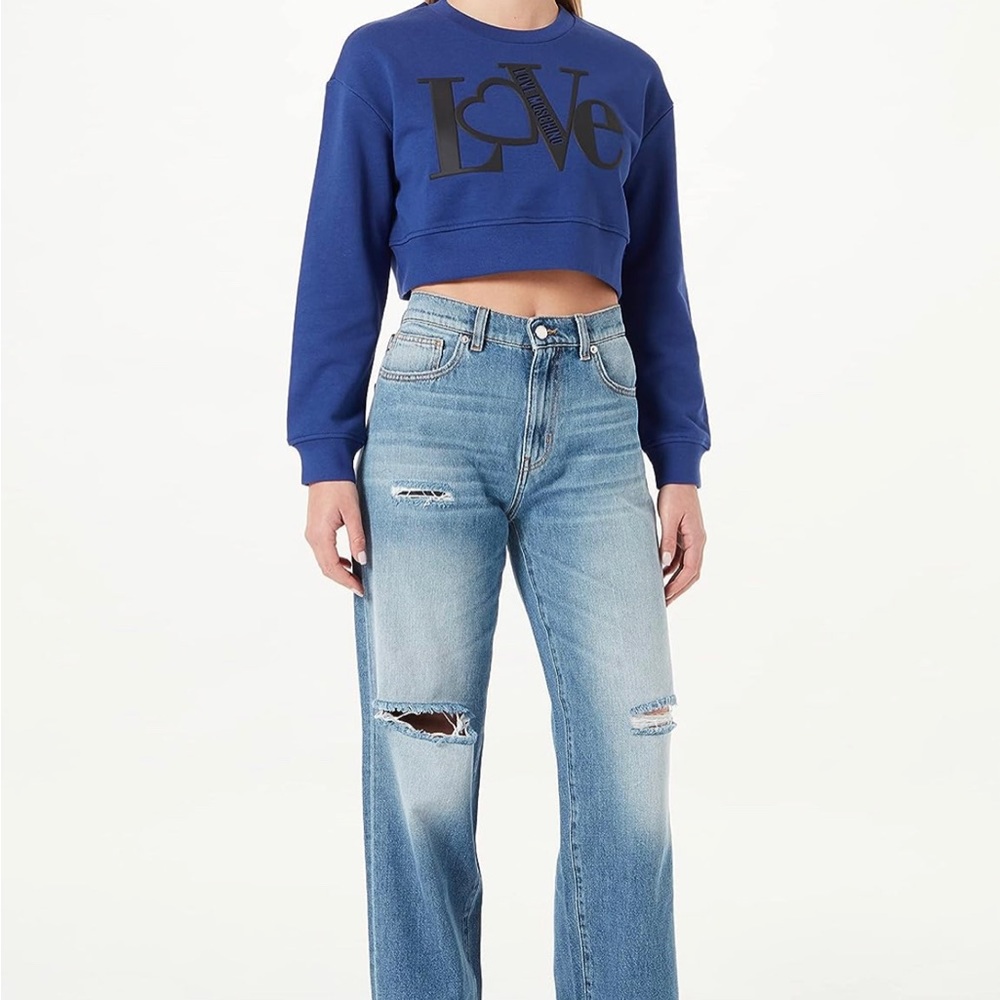 Love moschino crop sweater